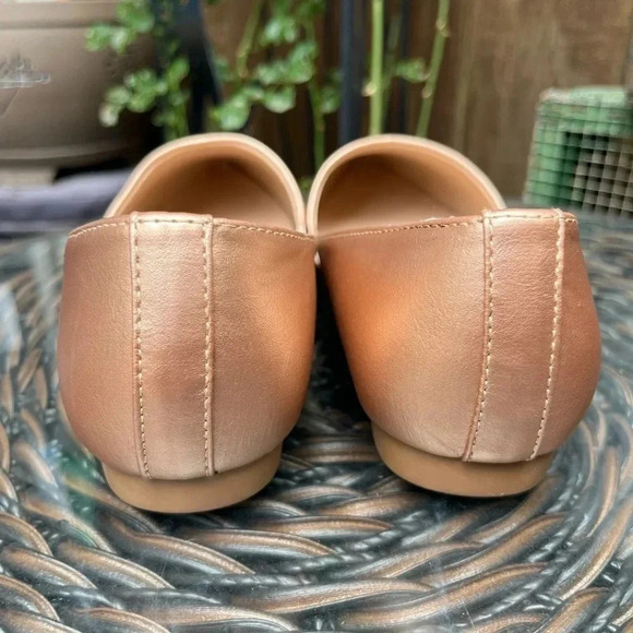 TAXI Alexia Pointed Toe Flats Rose Gold - Picture 6 of 13